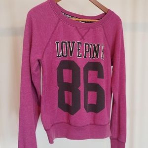 5/$25 victoria's secret pink sweatshirt small
